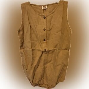 The Simple Folk Organic Cotton Freedom Romper nwt